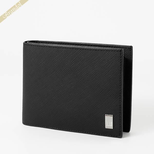 dunhill 《クーポン配布中》ダンヒル 二つ折り財布 ブラック  