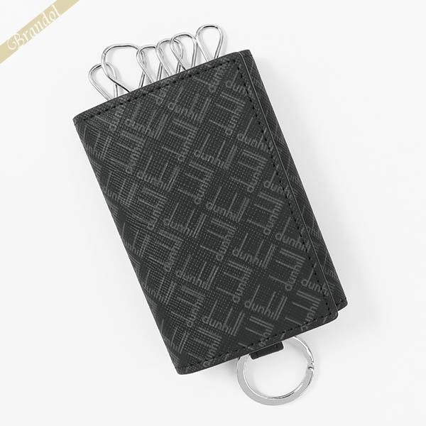 dunhill（ダンヒル） キーケース シグネチャー ロゴ 総柄 ブラック