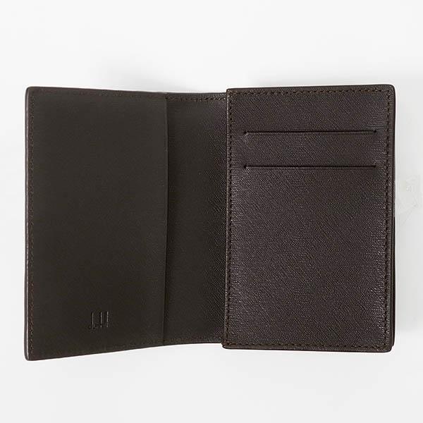 【dunhill 】名刺入れ ダークブラウン　レザー　二つ折り　未使用品 dunhill（ダンヒル） 名刺入れ メンズ SIDECAR サイドカー レザー 2