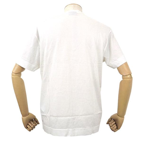 《P10倍_5日23:59まで》エンポリオアルマーニ Tシャツ EMPORIO ARMANI メンズ イーグルロゴ 半袖 M/L ホワイト 3L1TCD 1JUVZ 0128｜brandol｜02