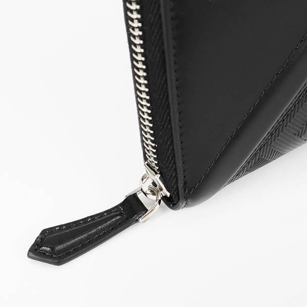 FENDI フェンディ ラウンドファスナー長財布 ズッカ柄 ブラック FENDI フェンディ ラウンドファスナー長財布 ズッカ柄 ブラック