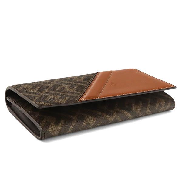 FENDI 《クーポン配布中》フェンディ 長財布 ズッカ柄 コンチネンタル  