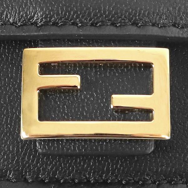 フェンディ カードケース FENDI レディース レザー コインポケット付き カード入れ ブラック 8M0423 AAJD F0KUR｜brandol｜06