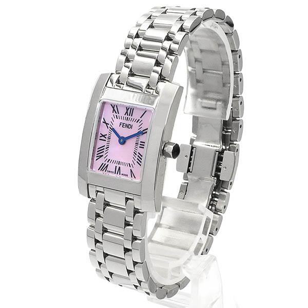 FENDI フェンディ 腕時計 3300L シルバー ピンク系文字盤 稼働品 FENDI フェンディ 腕時計 3300L シルバー ピンク系文字盤 稼働品