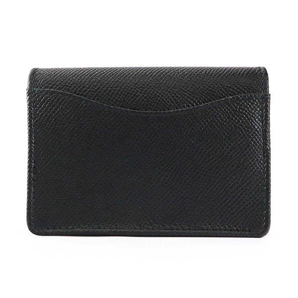 【現行・未使用保管品】フェラガモ カードケース ガンチーニ レザー 黒 FERRAGAMO（フェラガモ） カードケース レディース ガンチーニ レザー