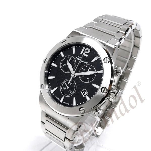 フェラガモ 腕時計 Ferragamo メンズ F 80 クロノグラフ 44m ブラック シルバー Fij Fr Fij Brandol 通販 Yahoo ショッピング