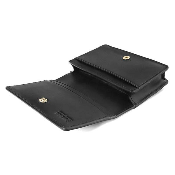【新品未使用】FURLA フルラ ブラック 黒 名刺入れ レザー カードケース 新品未使用】FURLA フルラ ブラック 黒 名刺入れ レザー カード