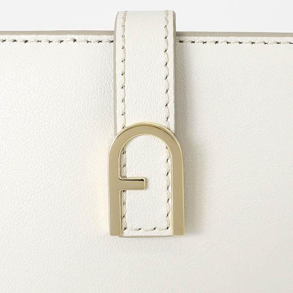 FURLA 《クーポン配布中》フルラ 二つ折り財布 レザー ホワイト FURLA 《クーポン配布中》フルラ 二つ折り財布 レザー ホワイト