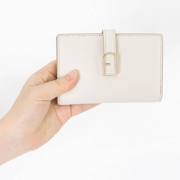 FURLA 《クーポン配布中》フルラ 二つ折り財布 レザー ホワイト FURLA 《クーポン配布中》フルラ 二つ折り財布 レザー ホワイト