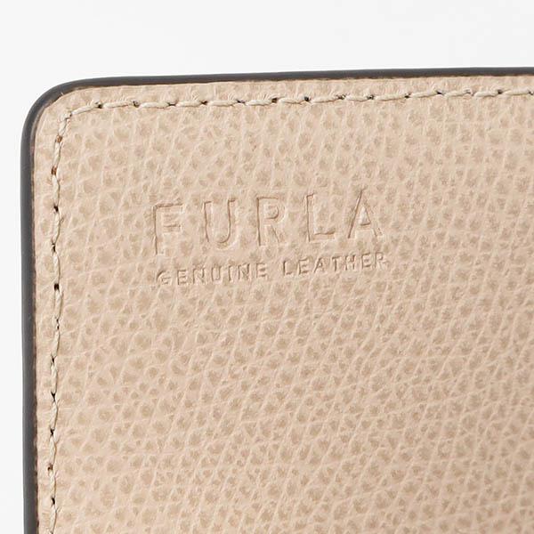 FURLA ベージュ レザー 名刺入れ FURLA フルラ 名刺入れ レディース カードケース アウトレット