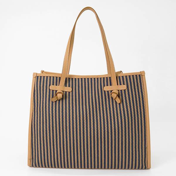 ジャンニ キアリーニ トートバッグ GIANNI CHIARINI MARCELLA マルチェッラ ストライプ Mサイズ ポーチ付き 各色 BS 6850 CAB□_4