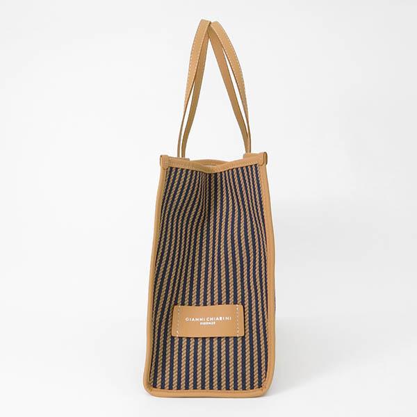 ジャンニ キアリーニ トートバッグ GIANNI CHIARINI MARCELLA マルチェッラ ストライプ Mサイズ ポーチ付き 各色 BS 6850 CAB□_5