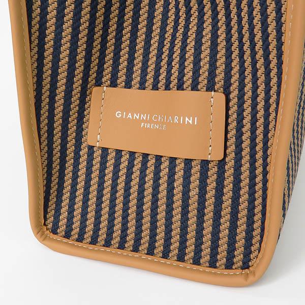 ジャンニ キアリーニ トートバッグ GIANNI CHIARINI MARCELLA マルチェッラ ストライプ Mサイズ ポーチ付き 各色 BS 6850 CAB□_9