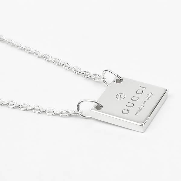 GUCCI グッチ ネックレス メンズ レディース スクエア プレート GUCCI グッチ ネックレス メンズ レディース スクエア プレート