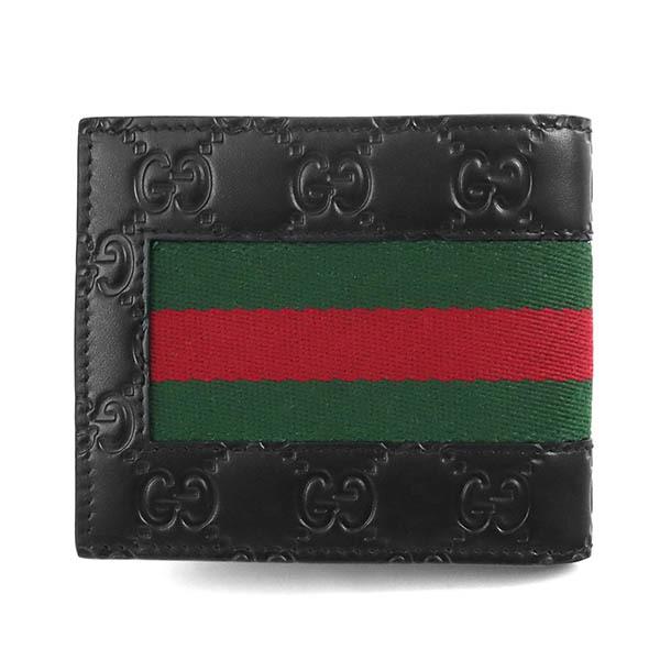 GUCCI グッチ 二つ折り財布 財布 メンズ ウェブライン 札入れ GUCCI グッチ 二つ折り財布 財布 メンズ ウェブライン 札入れ
