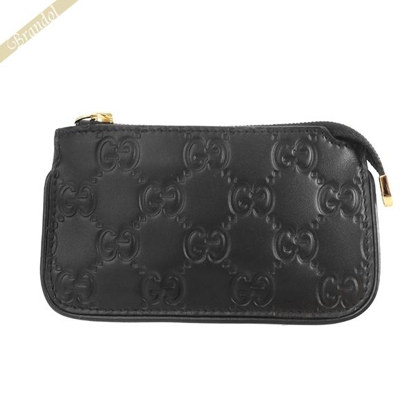 楽天ランキング1位 最大1000円クーポン グッチ Gucci 小銭入れ シグネチャー レザー キーリング付き コインケース ブラック Cwc1g 1000 内祝い Kuljic Com