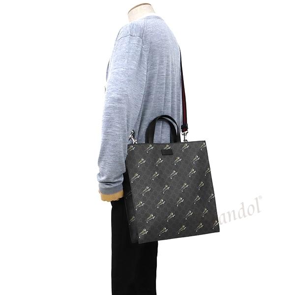 グッチ トートバッグ GUCCI GGスプリーム タイガー 2way ショルダーバッグ ブラック系 495559 G02AN 8992｜brandol｜05