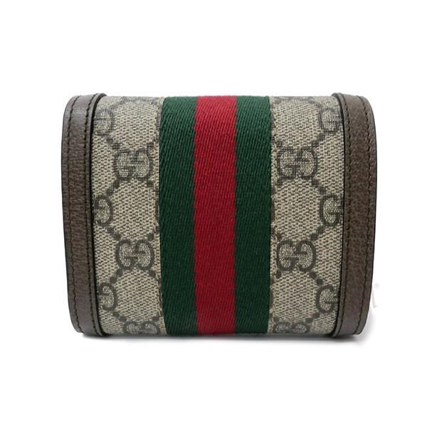 GUCCI グッチ 三つ折り財布 レディース オフィディア GGスプリーム 