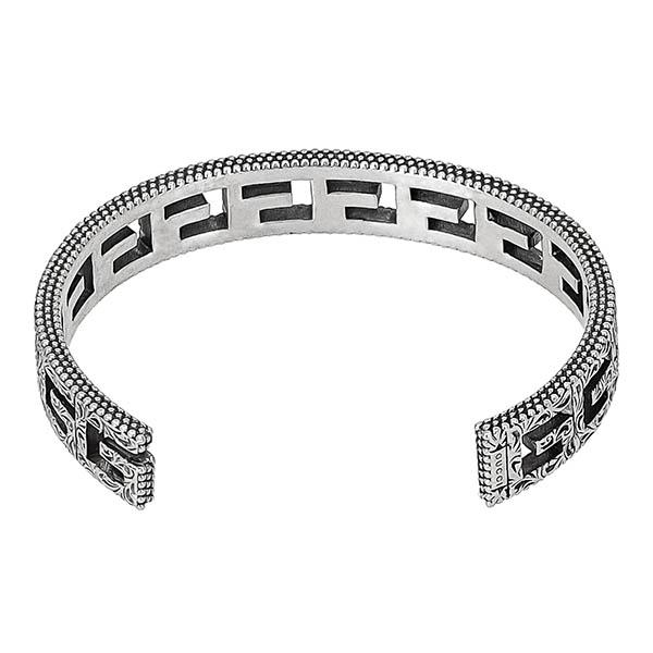 GUCCI グッチ バングル スクエアG カットアウト クローム GUCCI グッチ バングル スクエアG カットアウト クローム