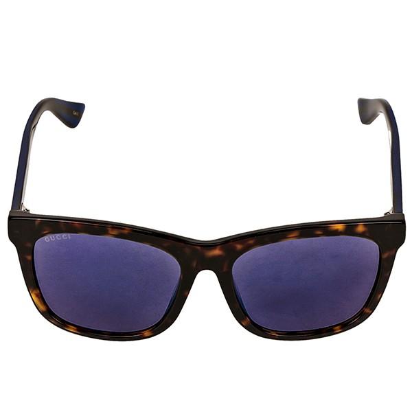 最大1500円クーポン グッチ Gucci メンズ サングラス ウェリントン型 ハバナ柄 ブルー ミラーレンズ Gg0057sk 004 Gu Gg0057sk 004 Brandol 通販 Yahoo ショッピング