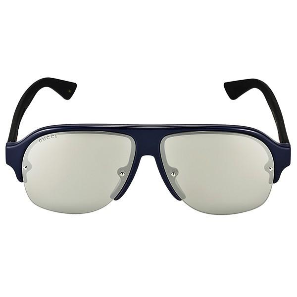 グッチ Gucci メンズ サングラス ティアドロップ型 アビエーター セルフレーム シルバー系 ネイビー Gg0172sa 004 Gu Gg0172sa 004 Brandol 通販 Yahoo ショッピング