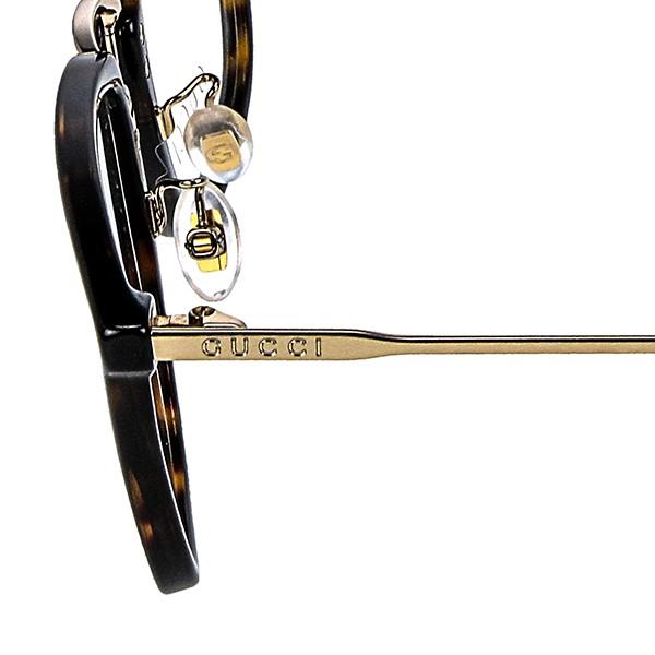 ポイント最大15.5% グッチ メガネフレーム GUCCI メンズ ウェリントン型 ハバナ柄 コンビフレーム ダークブラウン系 GG0323O-002 GUCCI ダークブラウン系 GG0323O