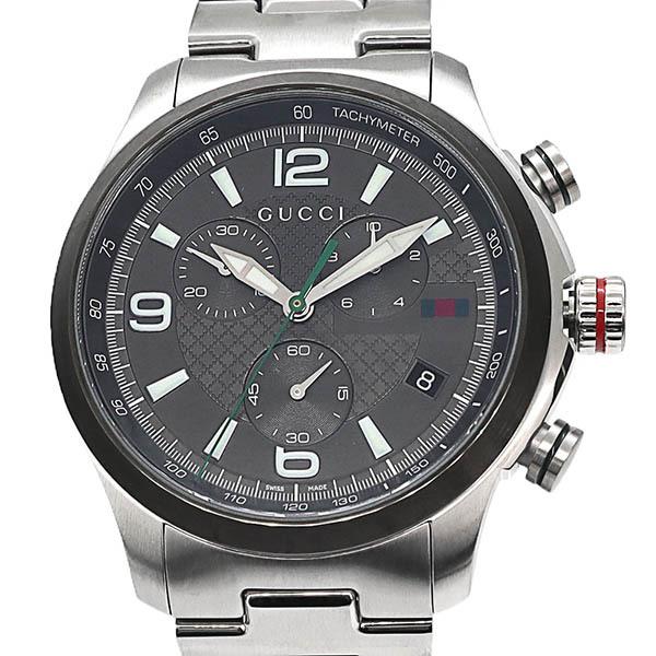 GUCCI ブラック アナログ 腕時計 GUCCI（グッチ） 腕時計 メンズ Gタイムレス 45mm クロノグラフ