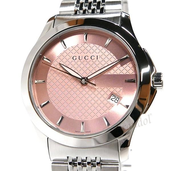 《期間限定P10倍》グッチ 腕時計 GUCCI レディース Gタイムレス G-Timeless 38mm ピンク×シルバー YA126429｜brandol｜03