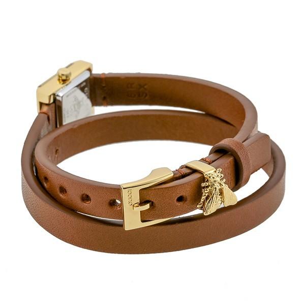 クーポン配布中 グッチ Gucci レディース腕時計 Gフレーム G Frame 二重巻きベルト ホワイトシェル ゴールド ブラウン Ya Gu Ya Brandol 通販 Yahoo ショッピング