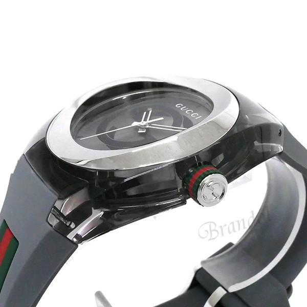 《クーポン》グッチ 腕時計 GUCCI メンズ SYNC グッチシンク 46mm グレー×シルバー YA137109Aの画像