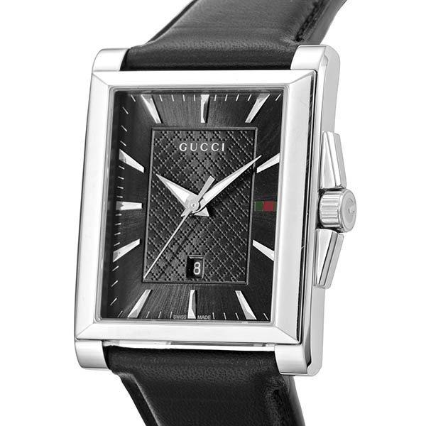 グッチ 腕時計 GUCCI メンズ Gタイムレス スクエア ブラック YA138404の画像