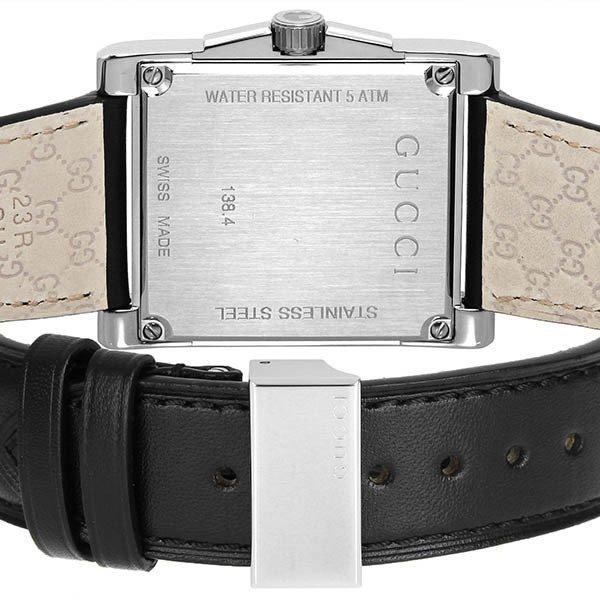 グッチ 腕時計 GUCCI メンズ Gタイムレス スクエア ブラック YA138404の画像
