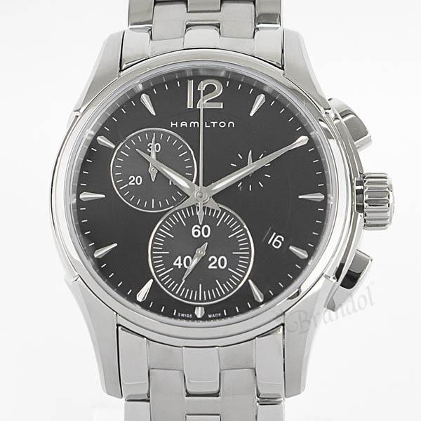 ハミルトン メンズ腕時計 HAMILTON ジャズマスター クロノグラフ 42mm ブラック×シルバー H32612131の画像