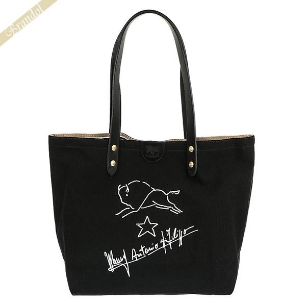 注目ブランドのギフト 大きめ 対応 鞄 かばん 持ち手長め 肩がけ イルビゾンテ イルビゾンテ T016 L1144 オールブラック キャンバストート ロゴ トートバッグ レディース メンズ Bisonte Il バッグ