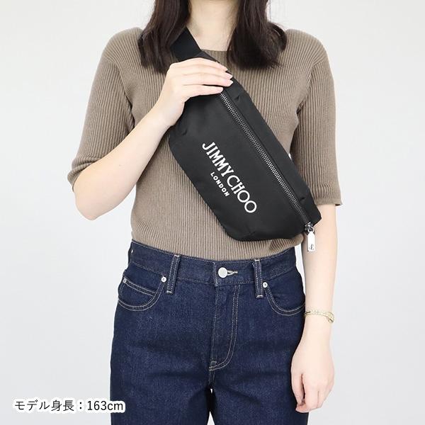 JIMMY CHOO ジミーチュウ ボディバッグ キャンバス ウェスト JIMMY CHOO ジミーチュウ ボディバッグ キャンバス ウェスト