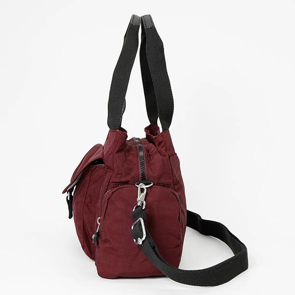 Kipling(キプリング) ショルダーバッグ レッド×黒 レザー kipling（キプリング） ショルダーバッグ レディース ミニバッグ