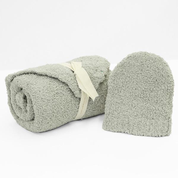 Kashwere（カシウエア） ベビーブランケット&ベビーニット帽 セット