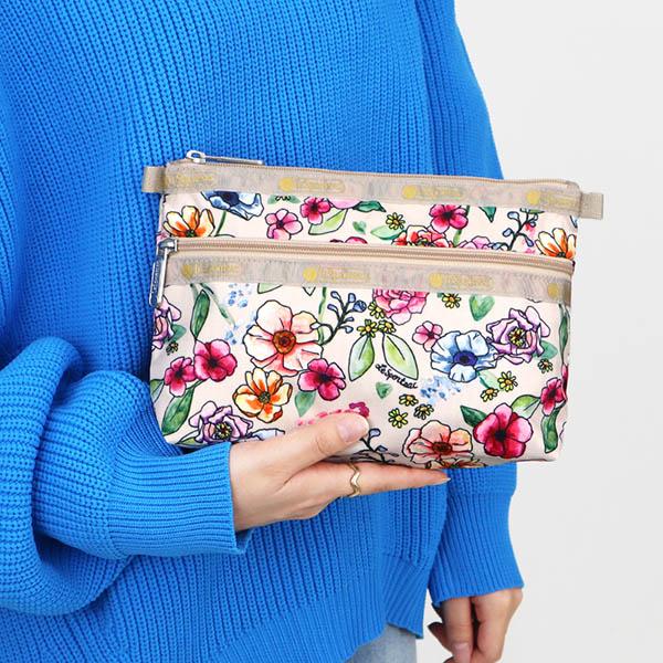 LeSportsac レスポートサック ポーチ COSMETIC CLUTCH 花柄 LeSportsac レスポートサック ポーチ COSMETIC CLUTCH 花柄