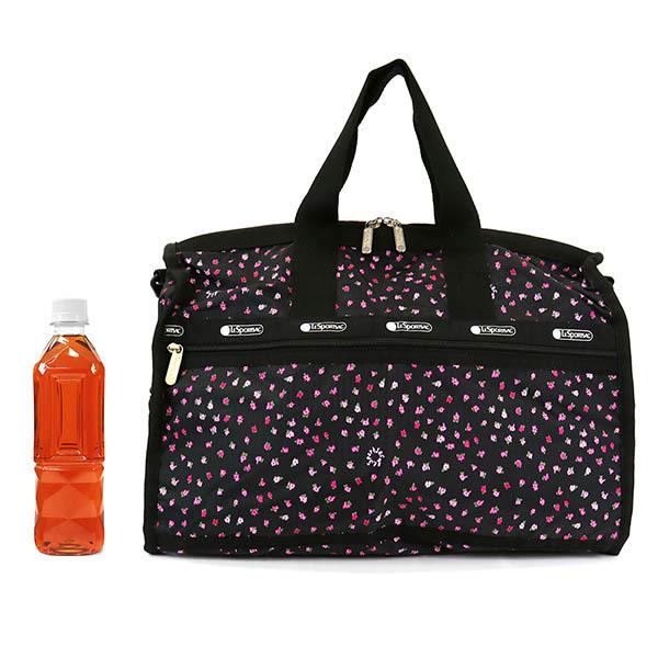 《期間限定P+5%》レスポートサック ボストンバッグ LeSportsac MEDIUM WEEKENDER 小花柄 ブラック×ピンク 7184 F123|brandol|10