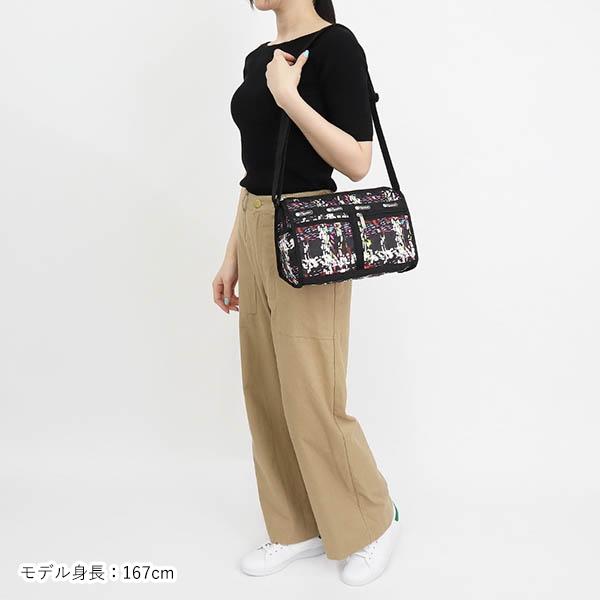 《P6倍_3日23:59迄》レスポートサック ショルダーバッグ LeSportsac DELUXE SHOULDER SATCHEL チェック柄風 ブラック系マルチカラー 7519 E474｜brandol｜10