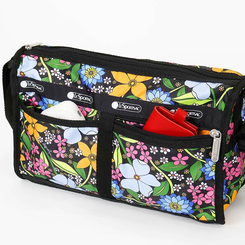 ☆未使用タグ付き LeSportsacサック ショルダーバッグ花柄スワロフスキー LeSportsac（レスポートサック） 《クーポン》レスポートサック