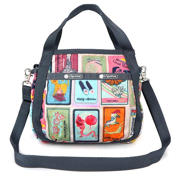 レスポートサック ショルダーバッグ レディース LeSportsac SMALL JENNI 2way ミニトートバッグ ポスター柄 マルチカラー 8056 F409□｜brandol｜02