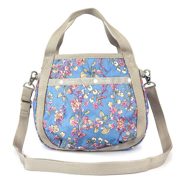 《P5倍_29日23:59迄》レスポートサック ショルダーバッグ レディース LeSportsac SMALL JENNI 2way ミニトートバッグ 花柄 ブルー系×グレージュ 8056 F426｜brandol｜02