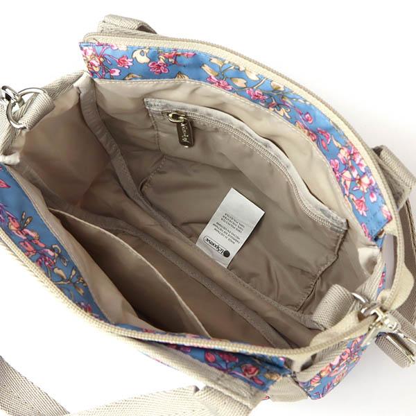 レスポートサック ショルダーバッグ レディース LeSportsac SMALL JENNI 2way ミニトートバッグ 花柄 ブルー系×グレージュ 8056 F426｜brandol｜04