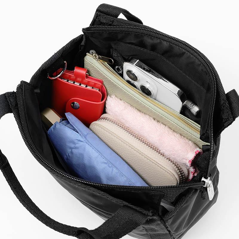 レスポートサック ショルダーバッグ LeSportsac SMALL JENNI 2way ミニトートバッグ 無地 ブラック 8056 R086□_5