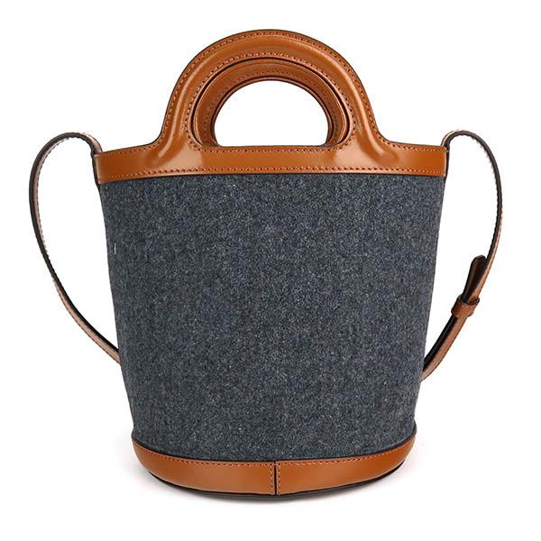MARNI マルニ ショルダーバッグ ロゴ かごバッグ 2way 円柱 MARNI マルニ ショルダーバッグ ロゴ かごバッグ 2way 円柱