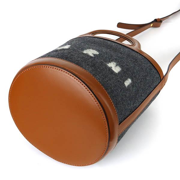 MARNI マルニ ショルダーバッグ ロゴ かごバッグ 2way 円柱 MARNI マルニ ショルダーバッグ ロゴ かごバッグ 2way 円柱