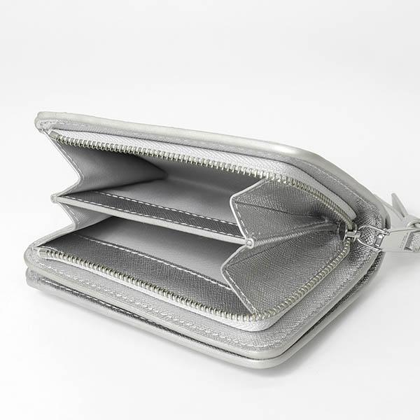 【美品】　MARC JACOBS マークジェイコブス　財布　シルバー　ラメ 美品】 MARC JACOBS マークジェイコブス 財布 シルバー ラメ