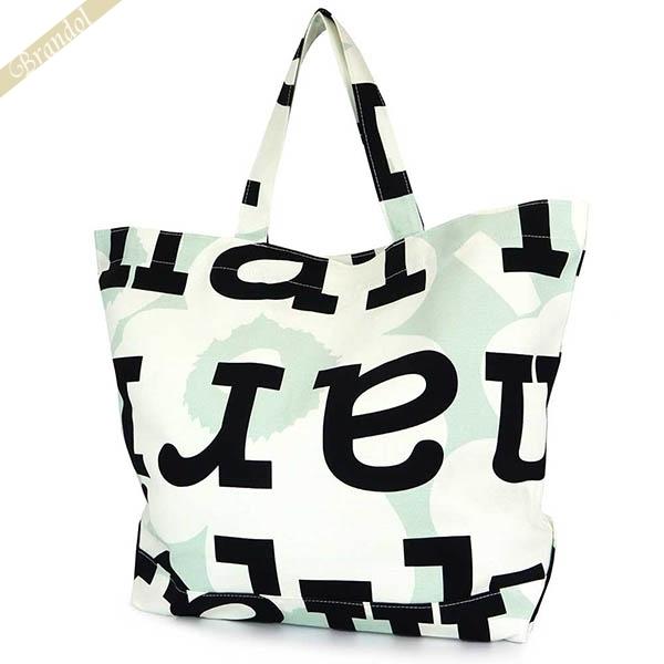 《クーポン》マリメッコ トートバッグ marimekko Pieni Ahkera Unikko ラージ ライトグリーン系ホワイトブラック 091011 619
