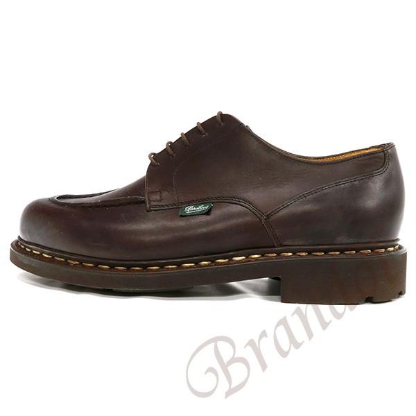 《クーポン配布》パラブーツ ビジネスシューズ Paraboot メンズ 本革 Uチップ ブラウン 710707 CHAMBORD CAFEの画像